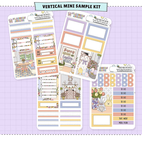 Easter Day Mini Sampler Weekly Sticker Foil Kit (GOLD FOIL)