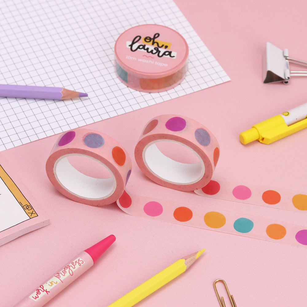 Washi Tape - Colourful Dots