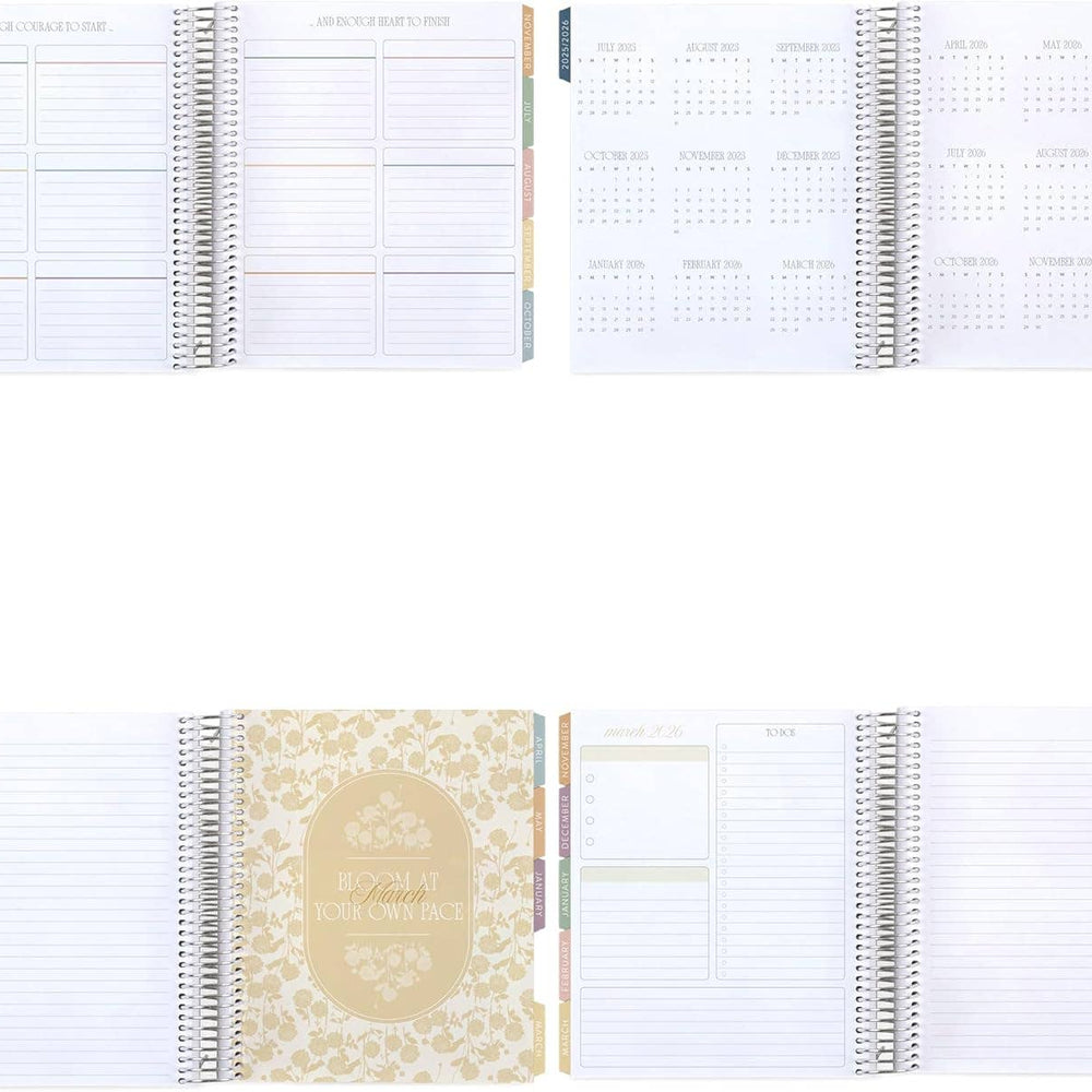 Erin Condren 7x9 Bouquet Horizontal Life Planner - 12-month Dated 2026 Jan - Dec