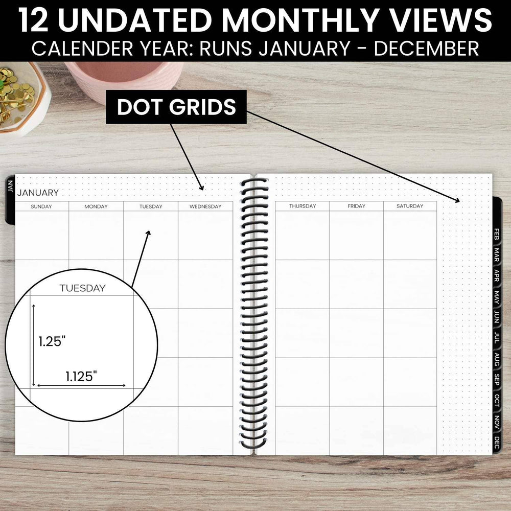 Undated Dot Journaling Planner - Bloom Daily Planners