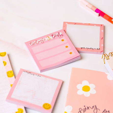 Sticky Notes - Today's 3 Tasks Memo Pad