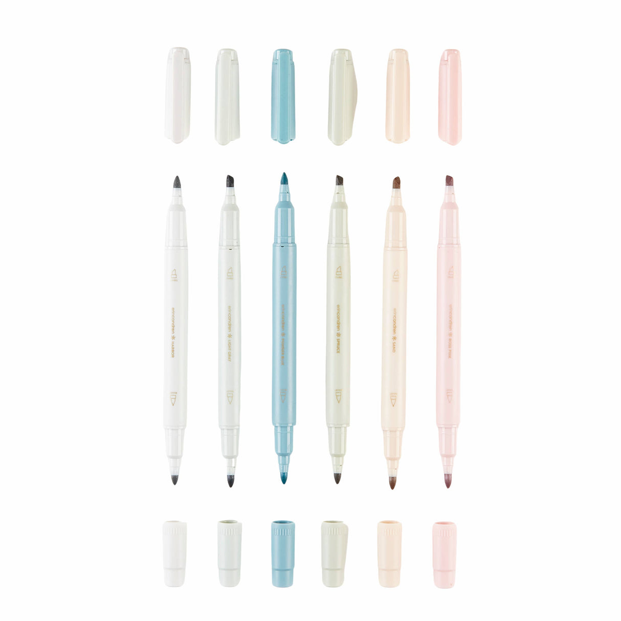 Erin Condren Canvas Asterisk Dual-Tip Highlighters 6-pack