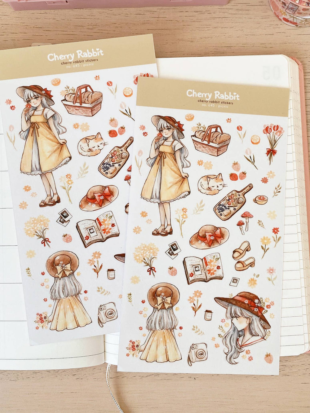 Picnic Washi Paper Stickers
