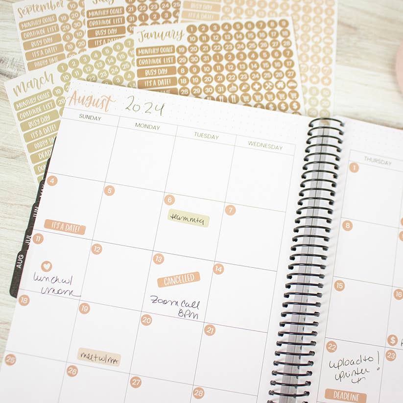 Date Day Months Stickers - Bloom Daily Planners