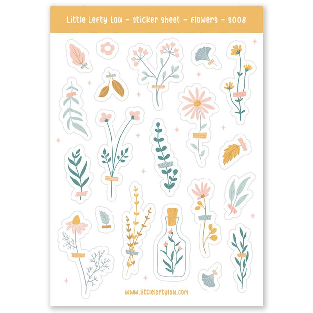 Flower Stickers by Little Lefty Lou