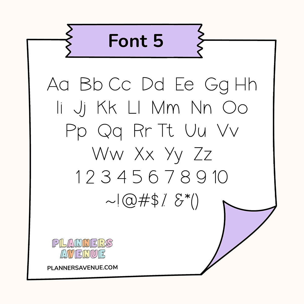 Custom Tiny Text Planner Stickers | Single Line