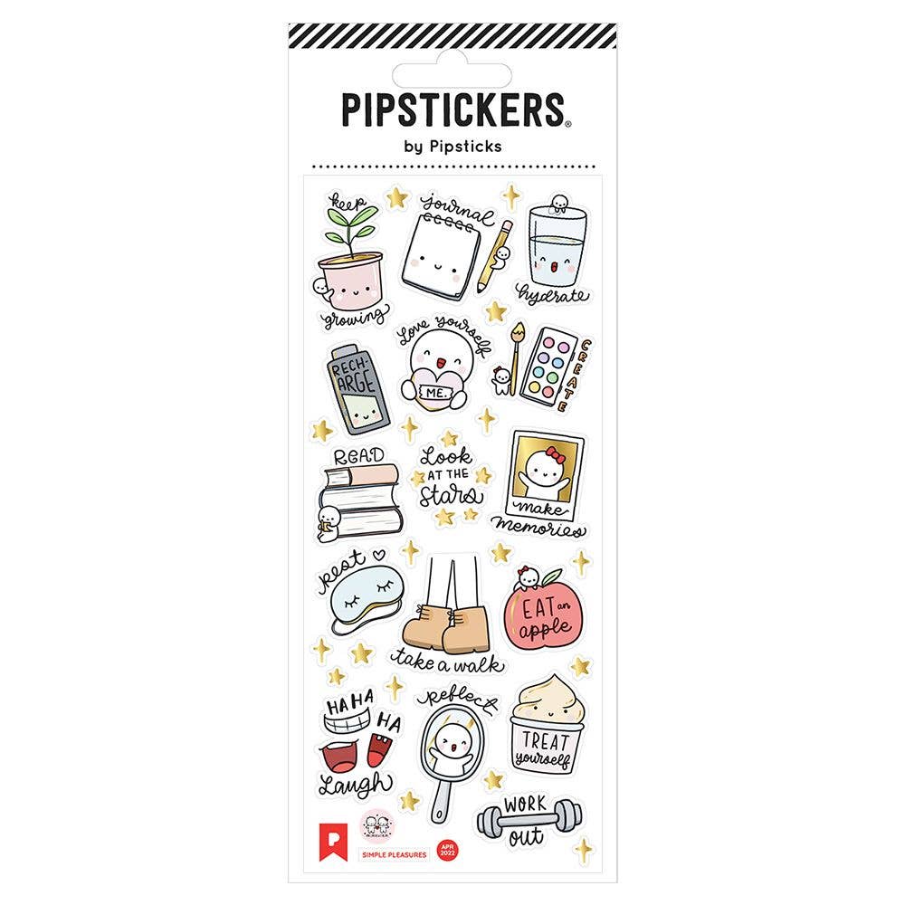 Simple Pleasures Stickers by Once More With Love + Pipsticks