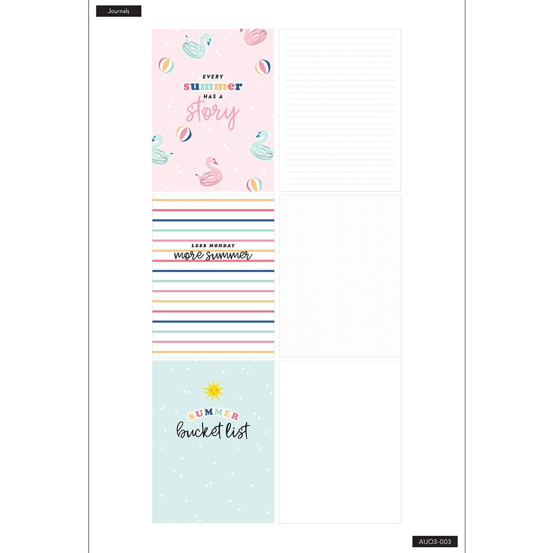 Happy Notes Summer Story Journals | 3 Pack