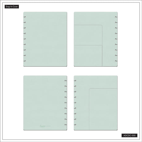 Happy Planner Classic Seafoam Deluxe Snap-In Covers