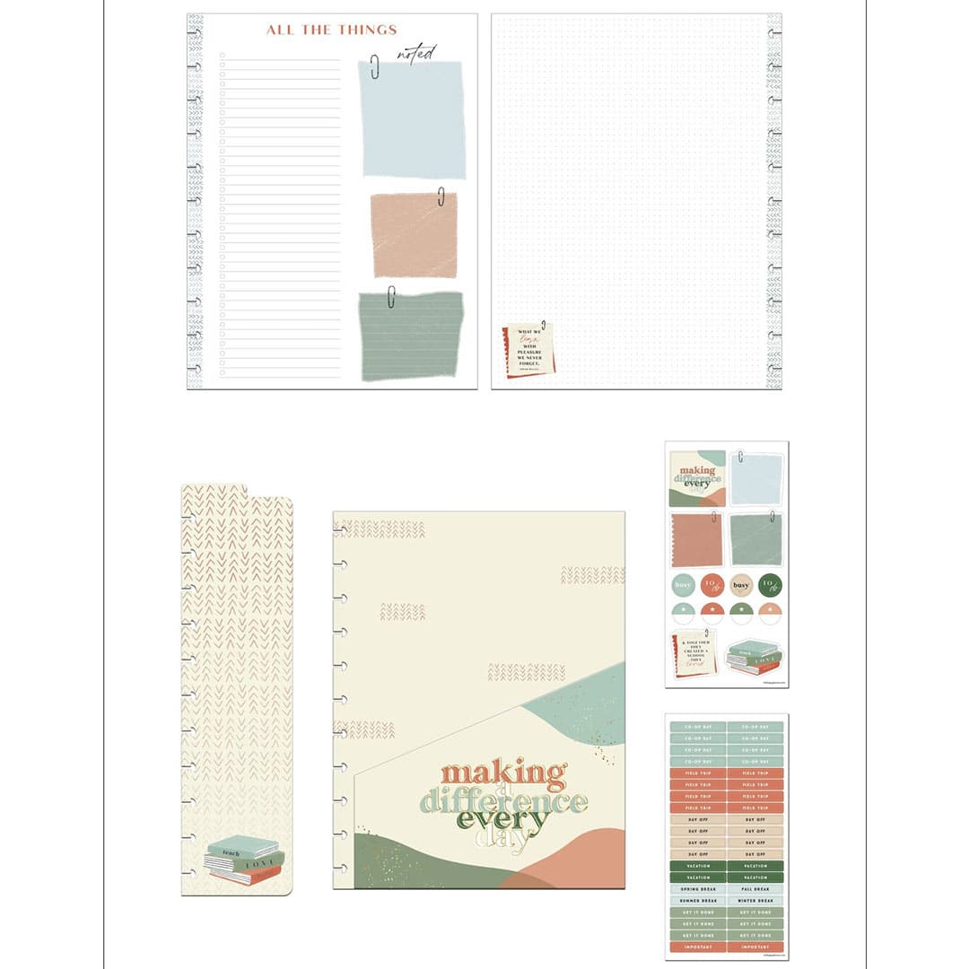 Happy Planner Big Peachy Homeschool Accessory Pack