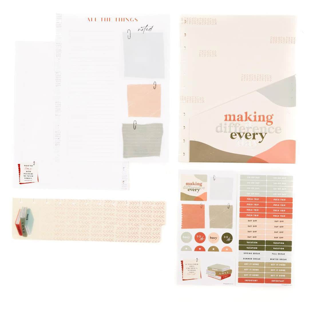 Happy Planner Big Peachy Homeschool Accessory Pack