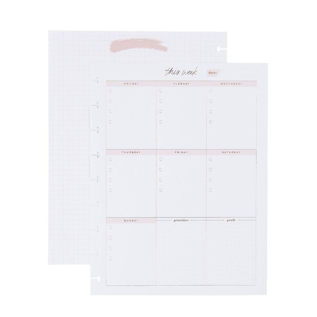 Happy Planner Classic Weekly Schedule Paper - Checklist + Grid