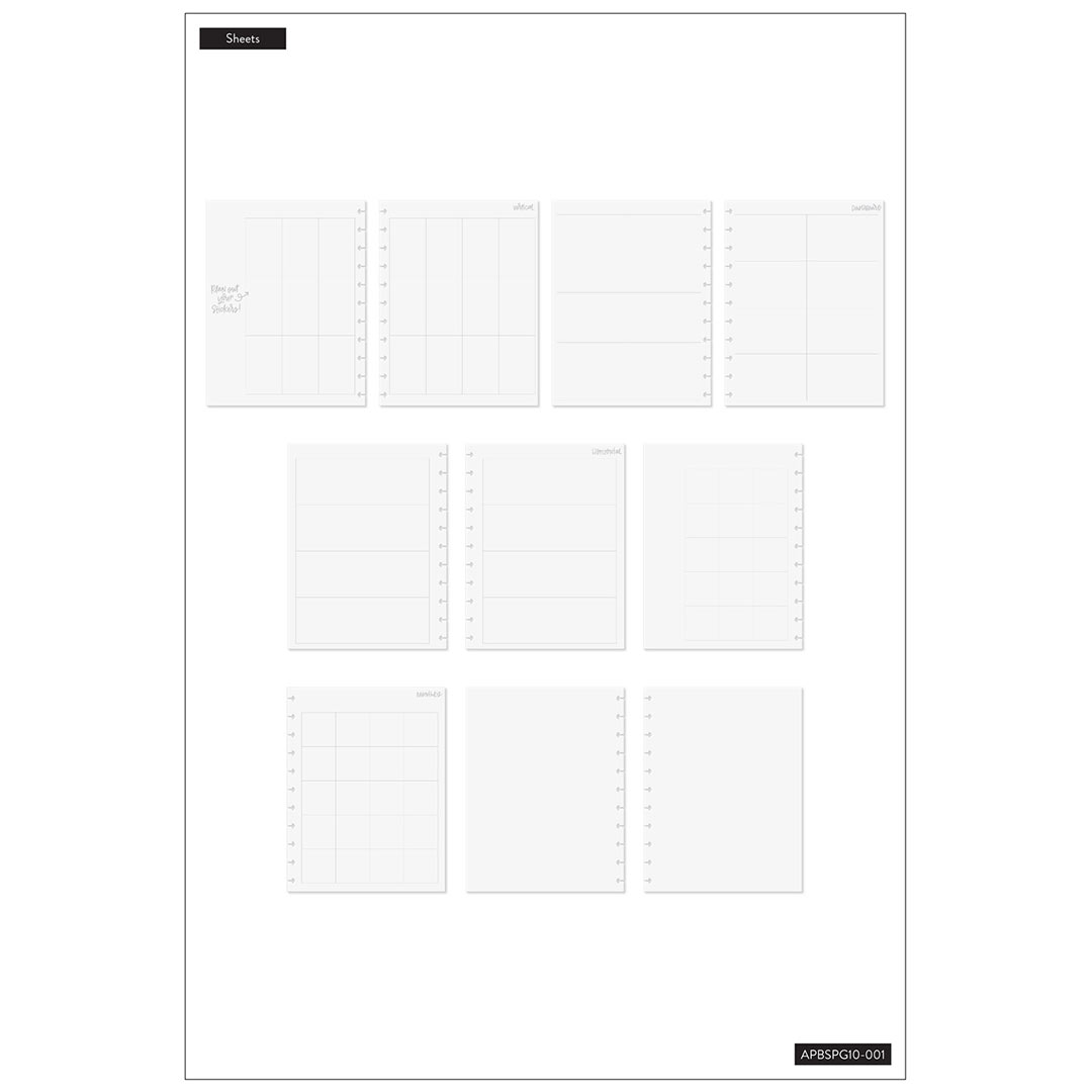 Happy Planner Big Big Clear Sticker Planning Guide