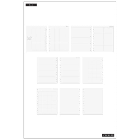 Happy Planner Big Big Clear Sticker Planning Guide