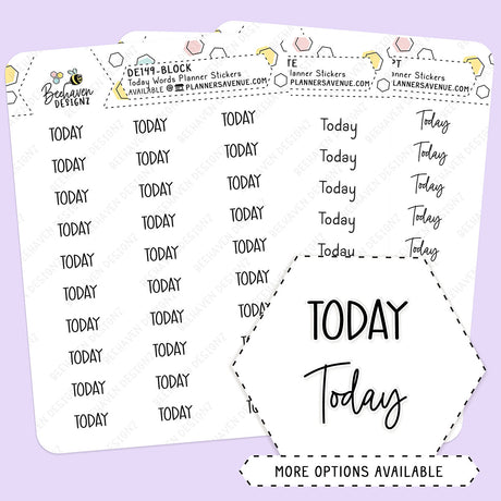 Today Script Planner Stickers