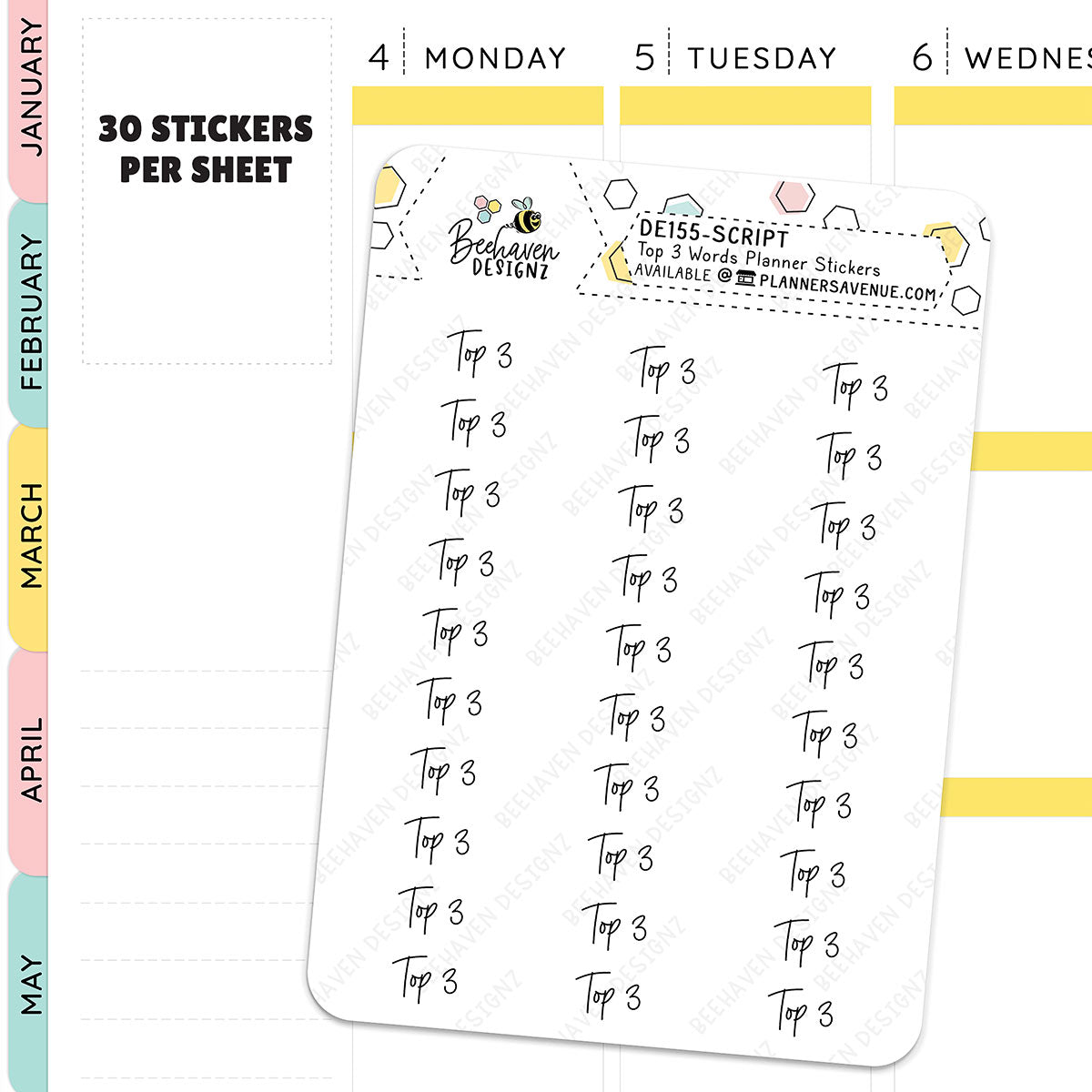 Top 3 Script Planner Stickers