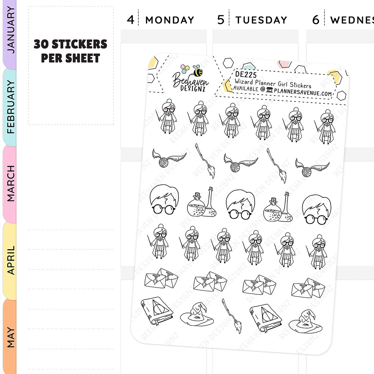 Wizard Planner Stickers