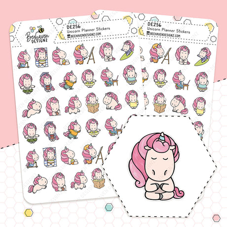 Unicorn Planner Stickers Sampler