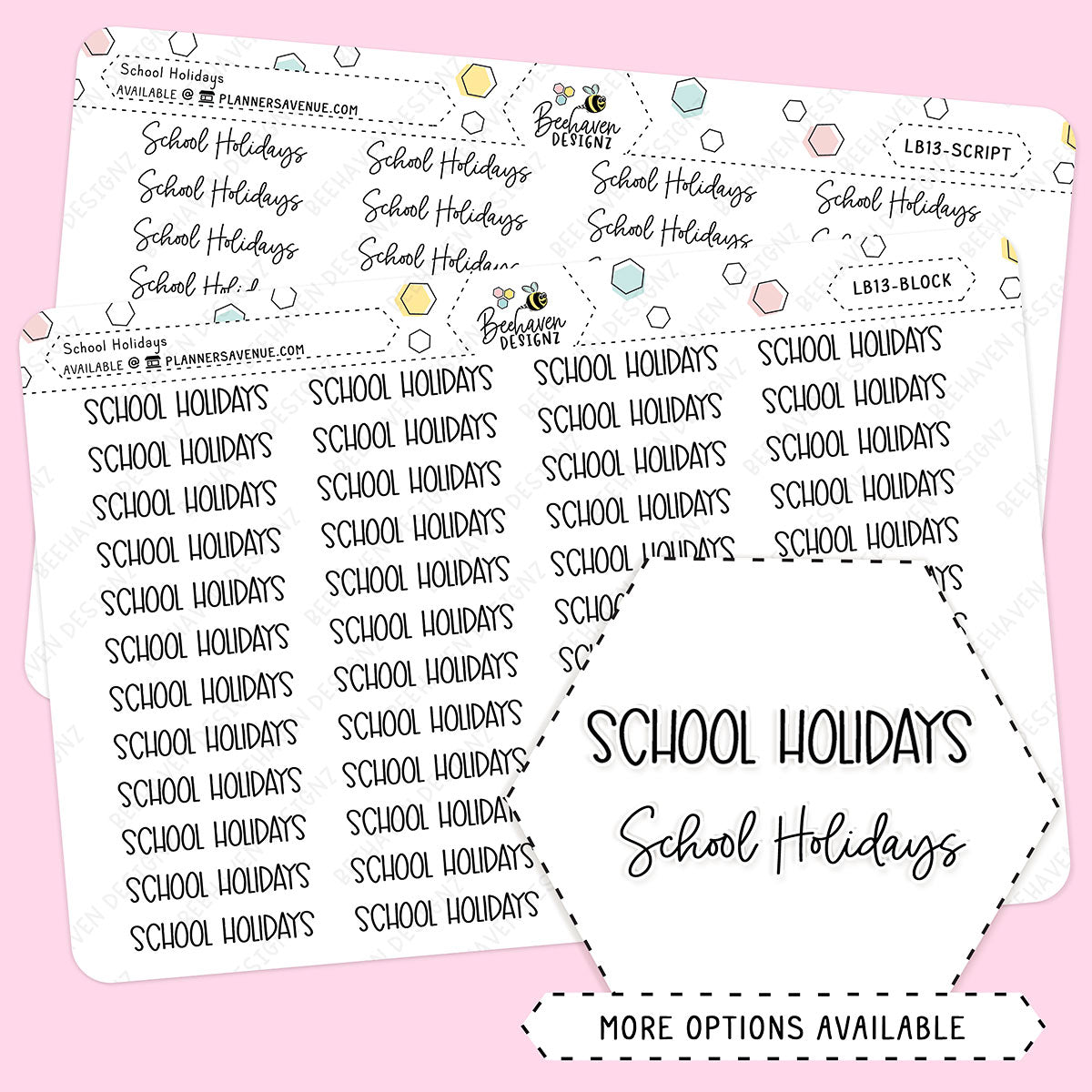 School Holidays Stickers