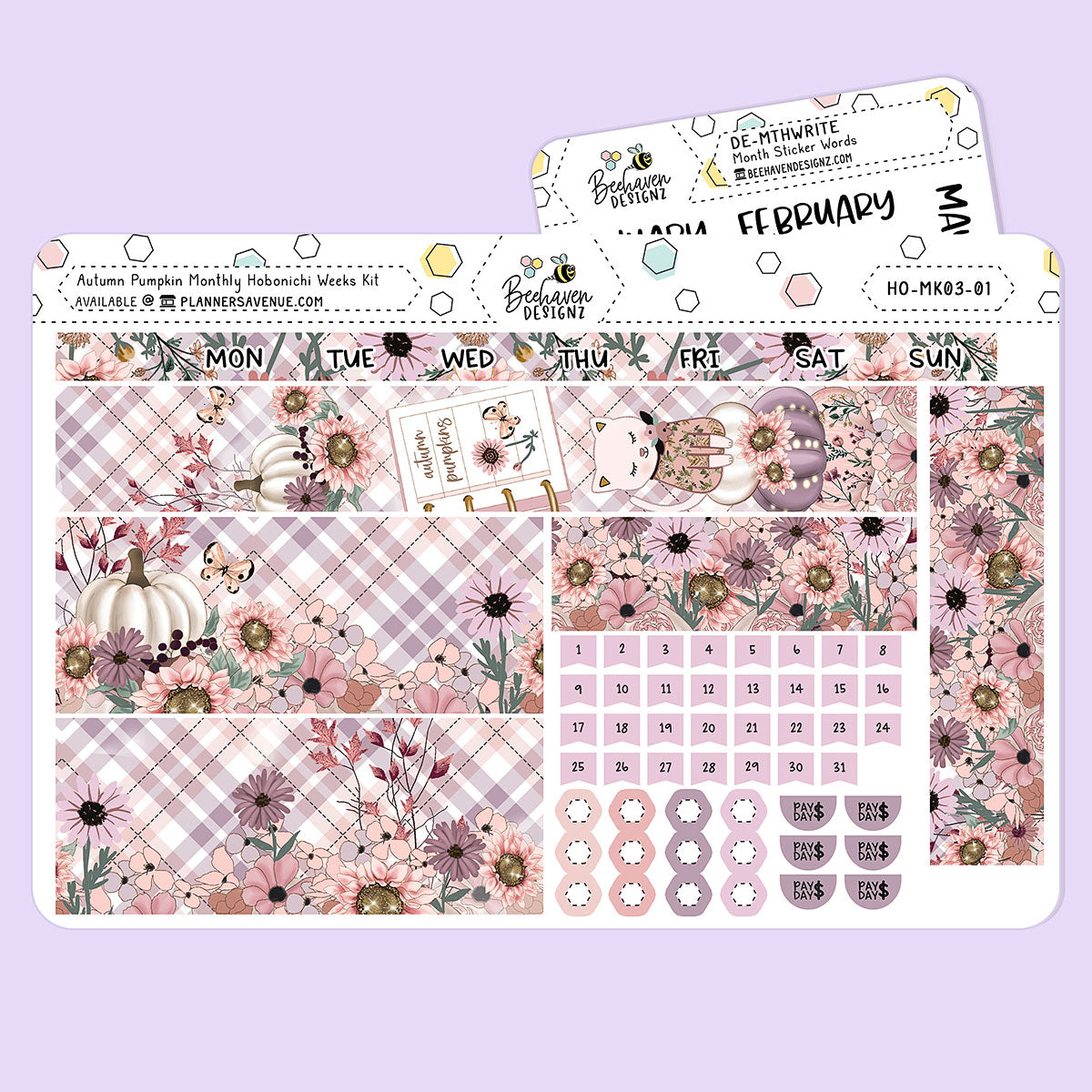 Autumn Pumpkin Hobonichi Monthly Kit