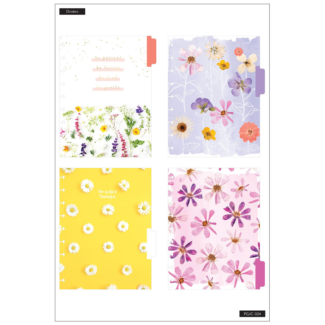 Happy Notes Classic Pressed Florals Guided Journal