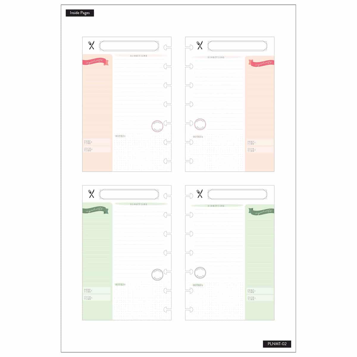 Happy Planner Mini Bon Appetit Recipe Planner