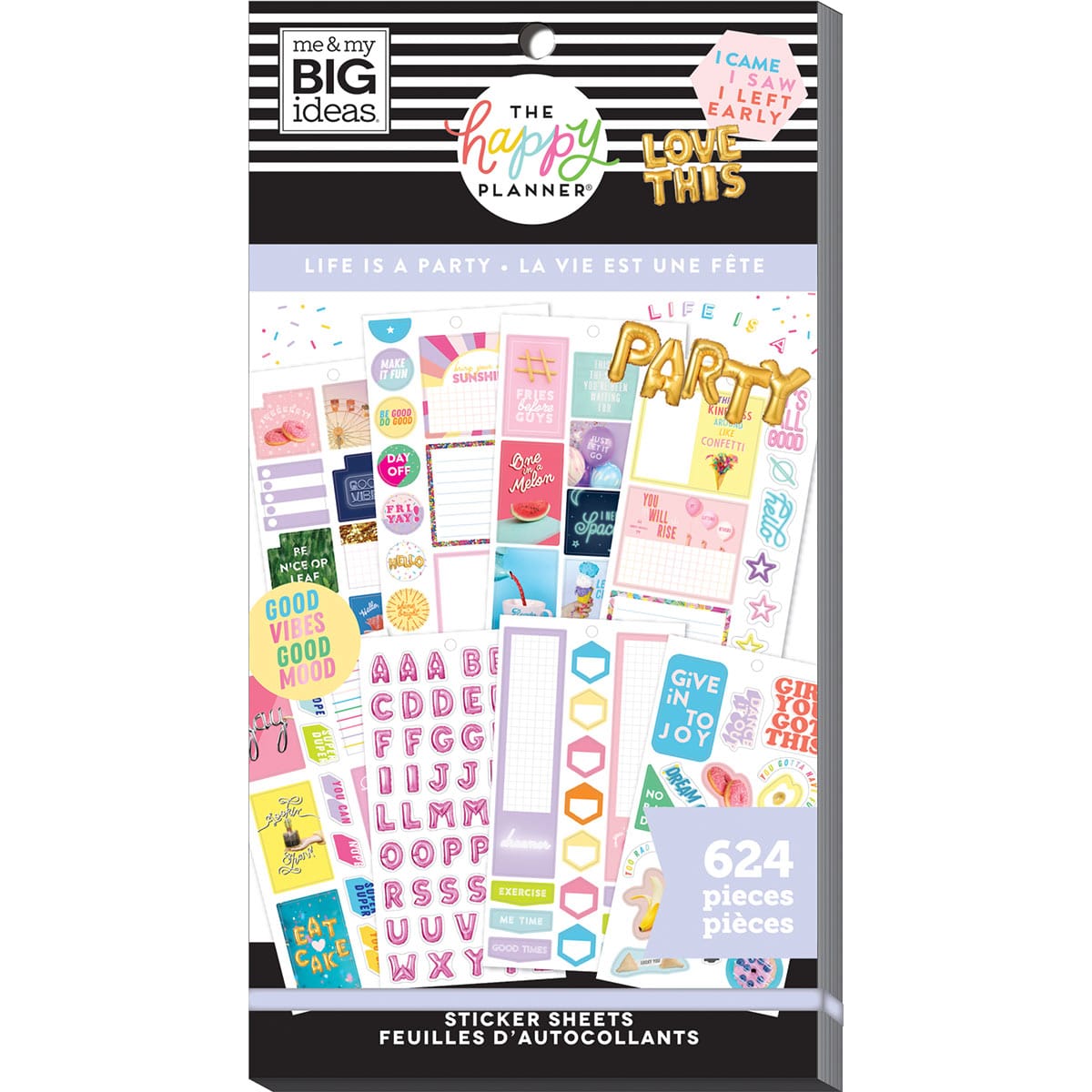 PPSV-177-3048-Happy Planner-Classic-Life is a Party Stickers Value Pack