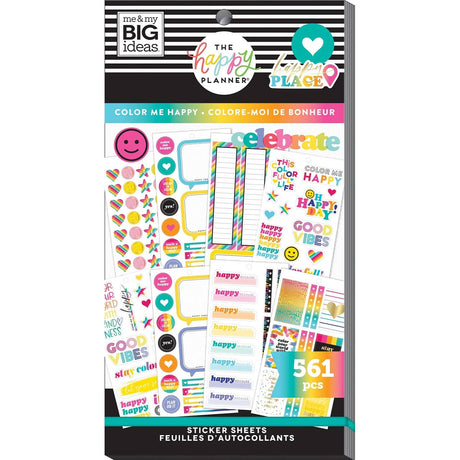 PPSV-194-3048-Happy Planner-Classic-Colour Me Happy Stickers Value Pack