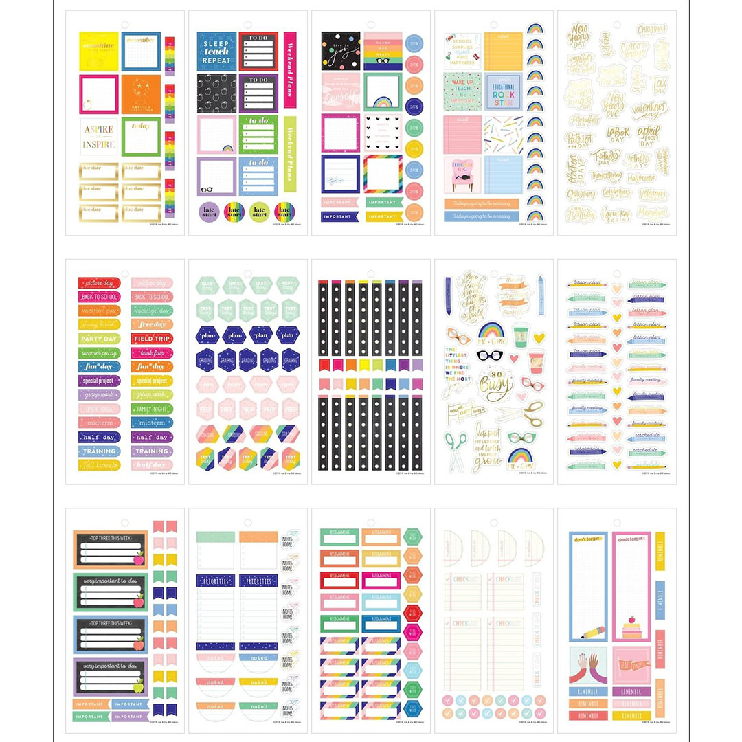 Happy Planner Rad Teacher | Stickers Value Pack