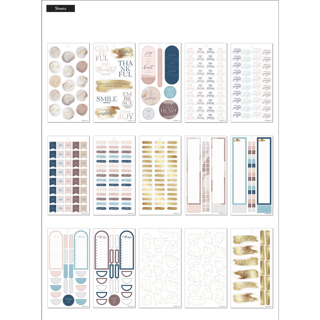 Happy Planner Gratitude Value Sticker Pack