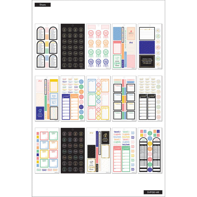 Happy Planner Essential Home Sticker Book Value Pack