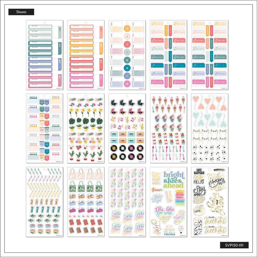 Happy Planner Colour Story Sticker Book Value Pack