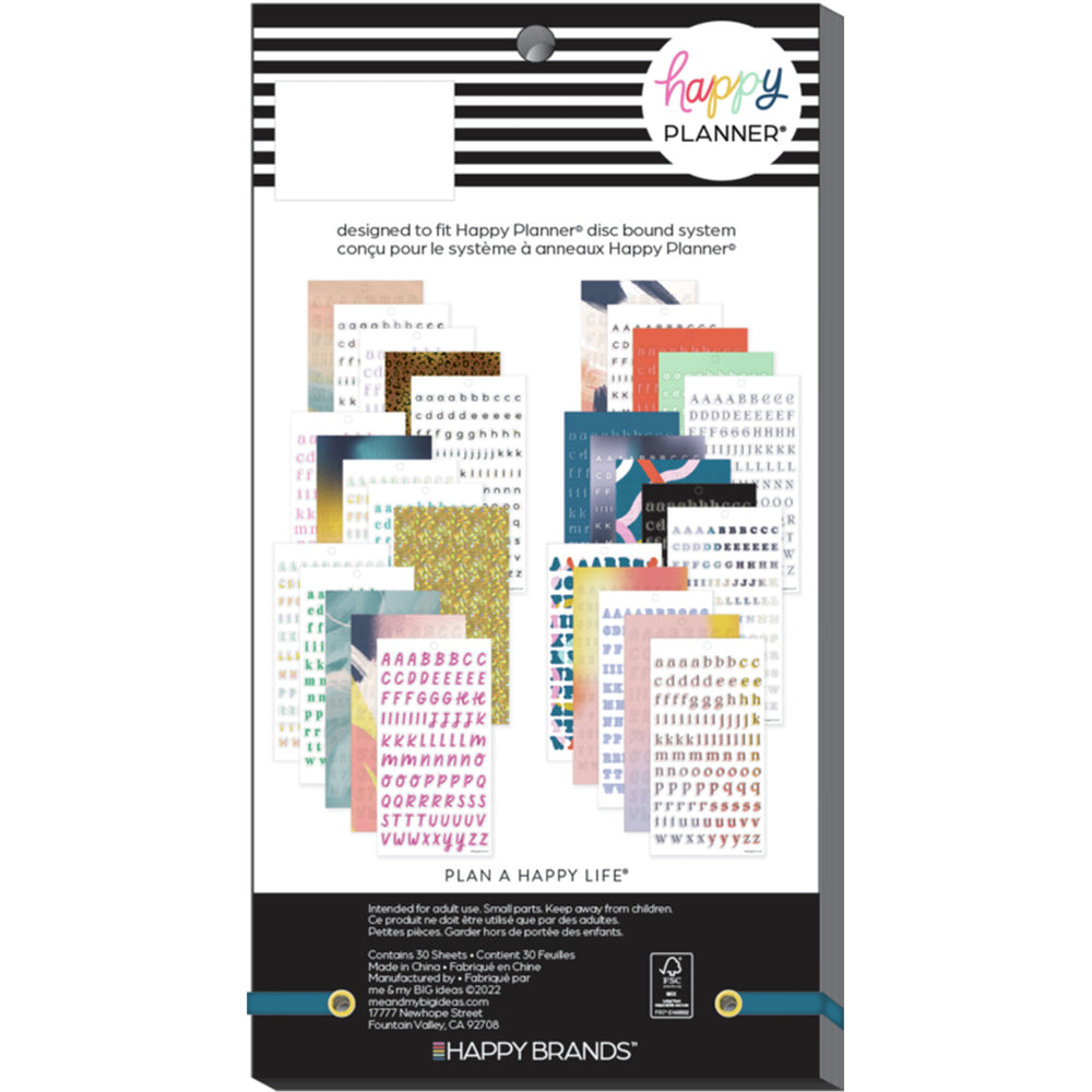 Happy Planner Playful Type Sticker Book back cover