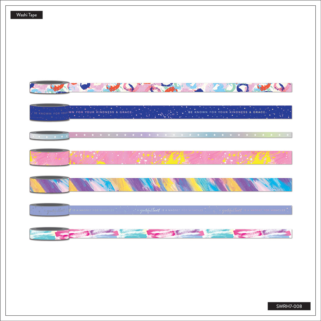 Happy Planner A Graceful Heart GracePlace Washi Tape - 7 Pack