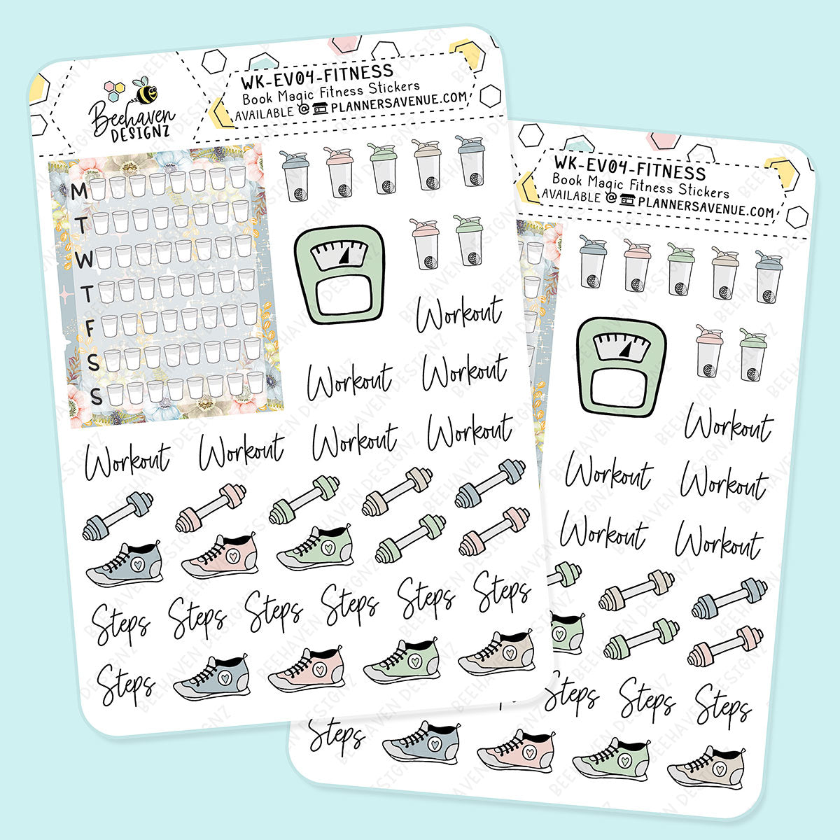 Book Magic Fitness Planner Stickers