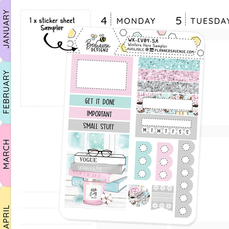 Winters Here Planner Sticker Sampler