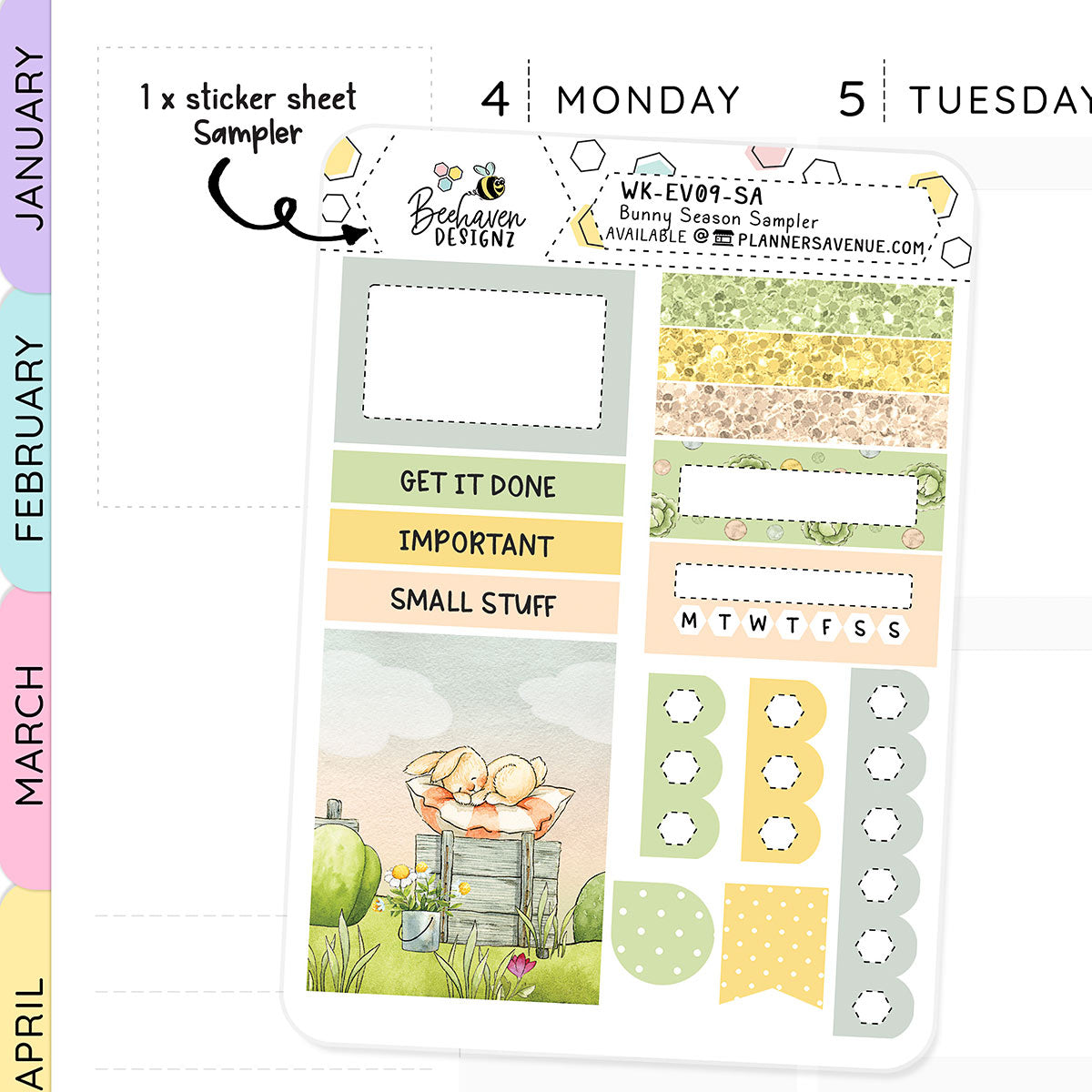 Bunny Season Sticker Sampler