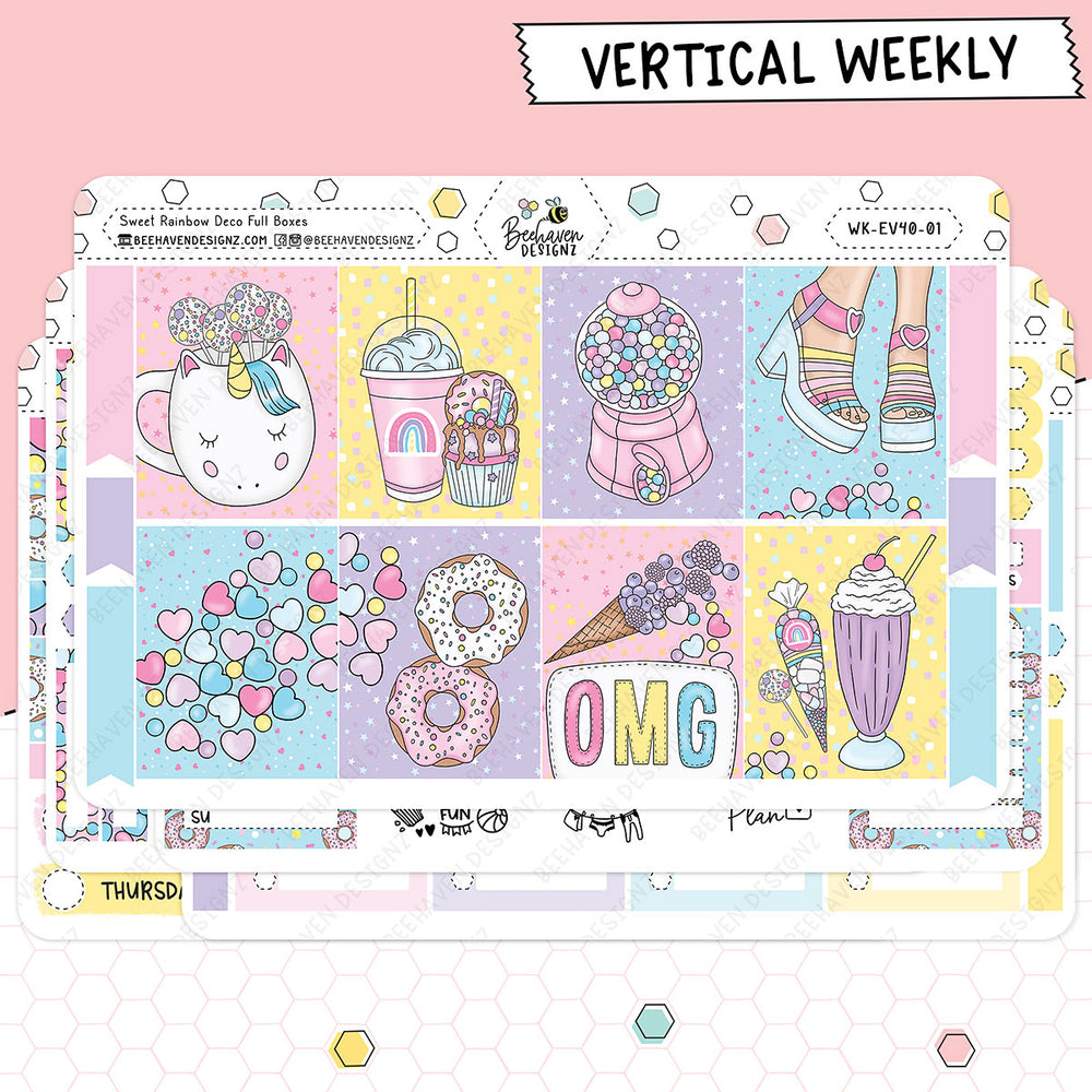 Sweet Rainbow Vertical Weekly Kit