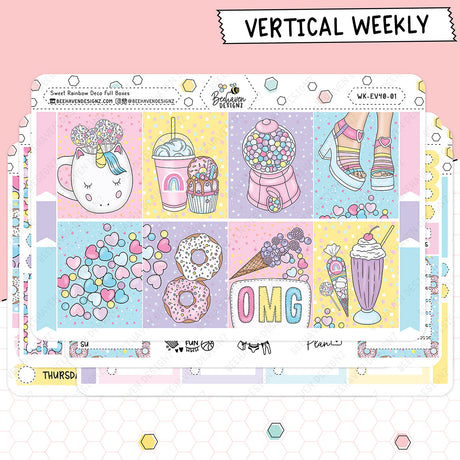 Sweet Rainbow Vertical Weekly Kit