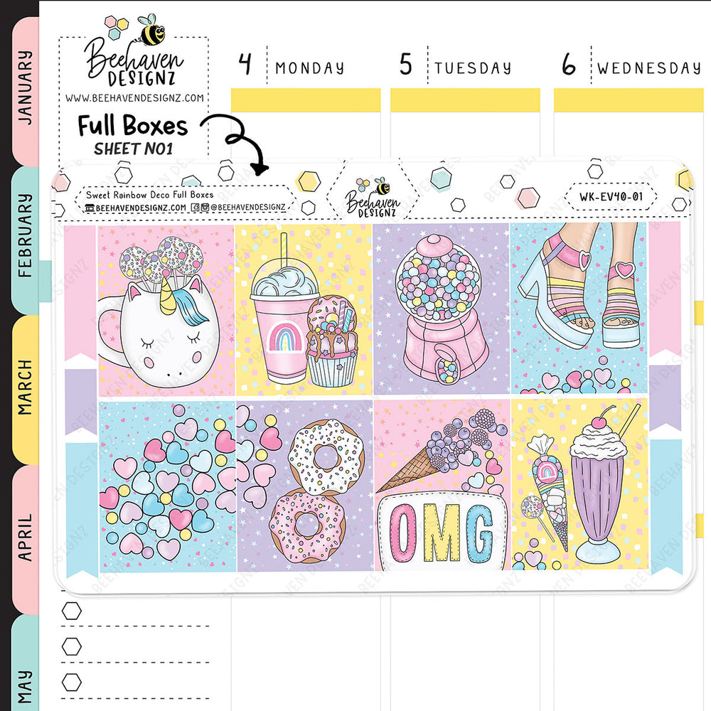 Sweet Rainbow Vertical Weekly Kit