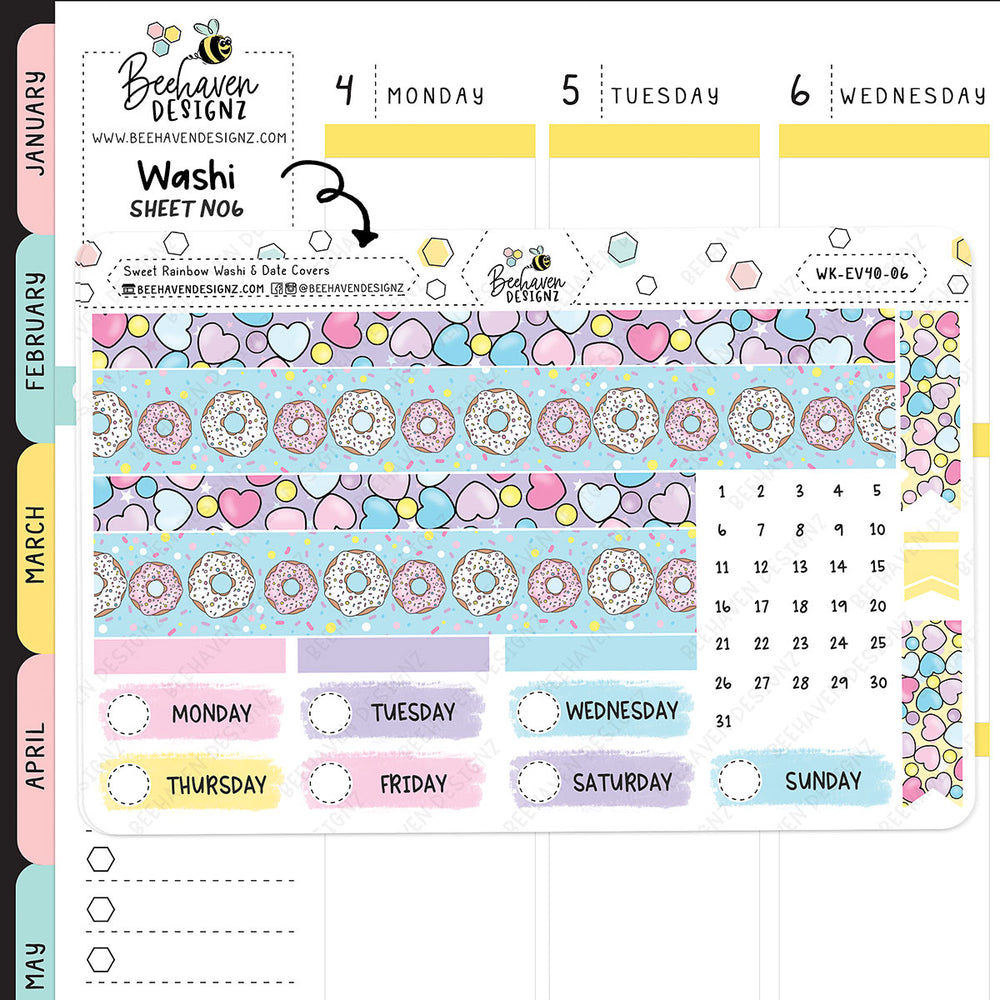 Sweet Rainbow Vertical Weekly Kit