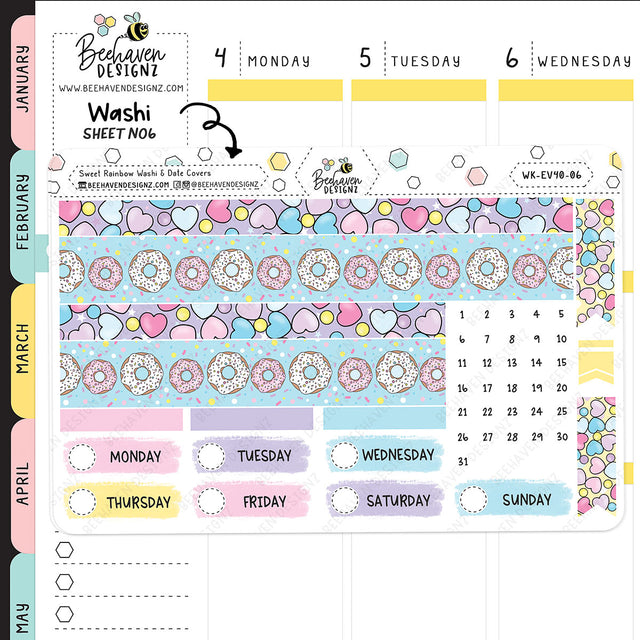 Sweet Rainbow Vertical Weekly Kit