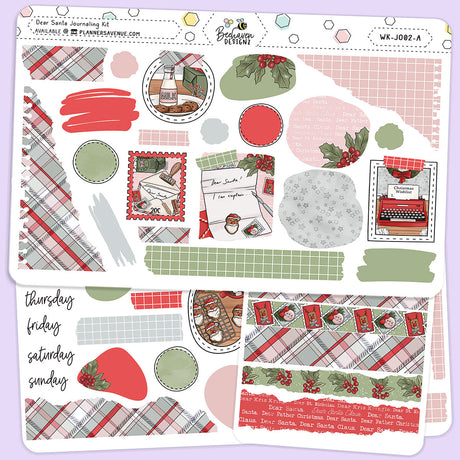 Dear Santa Journalling Sticker Kit
