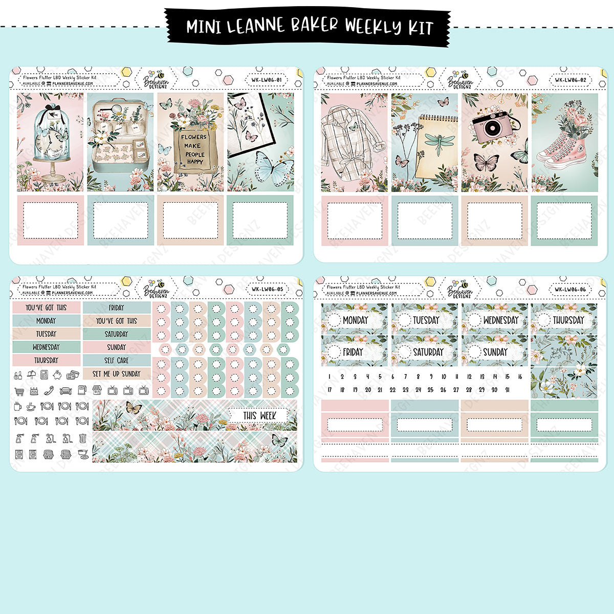 Flowers Flutter Leanne Baker Weekly Kit