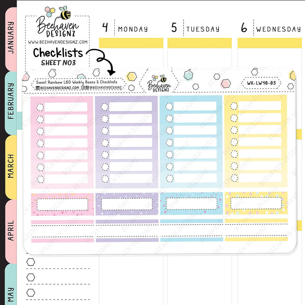 Sweet Rainbow Leanne Baker Weekly Kit
