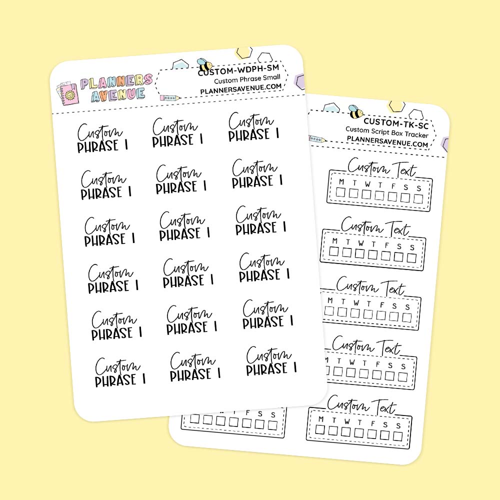 Custom Planner Stickers