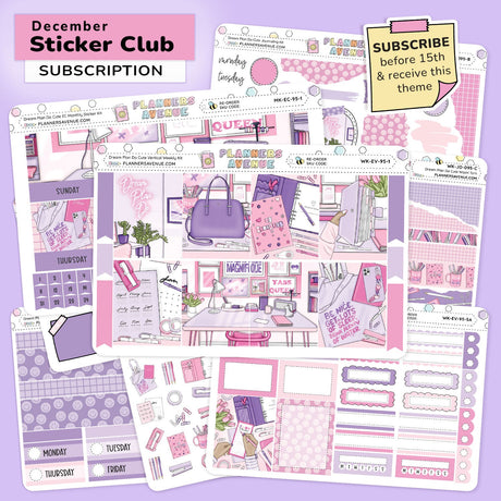 Planner Sticker Club - Monthly Sticker Subscription