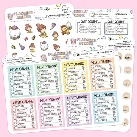 Planners Avenue Sticker Sheets