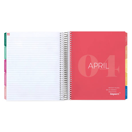 Erin Condren LifePlanner: Lined notes beside a monthly divider