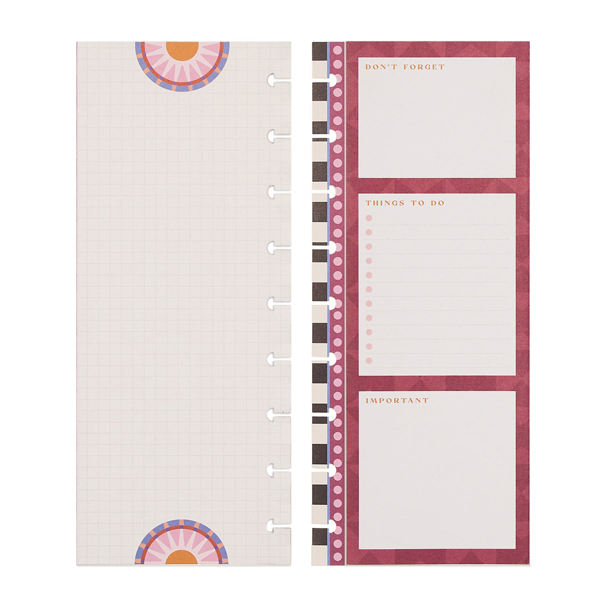 Happy Planner Horizon Lines Classic Folded Fill Paper